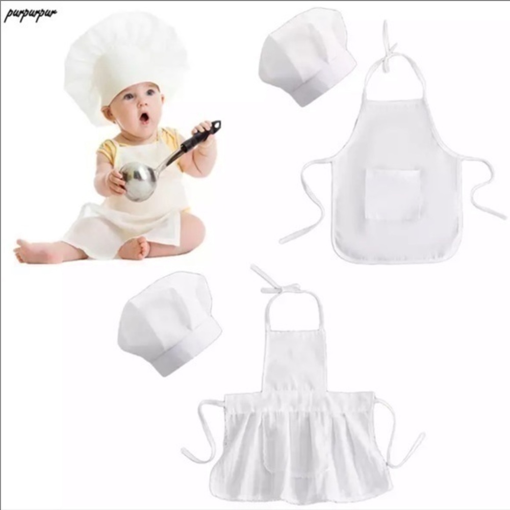 S 0-3m girl chef newborn prop